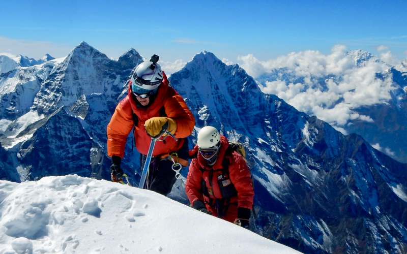 peak of mountain